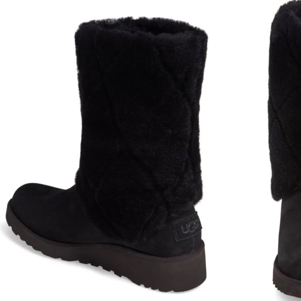 ❤️UGG ARIELLA LUXE DIAMOND TREADLITE BLACK EUC - Picture 4 of 16